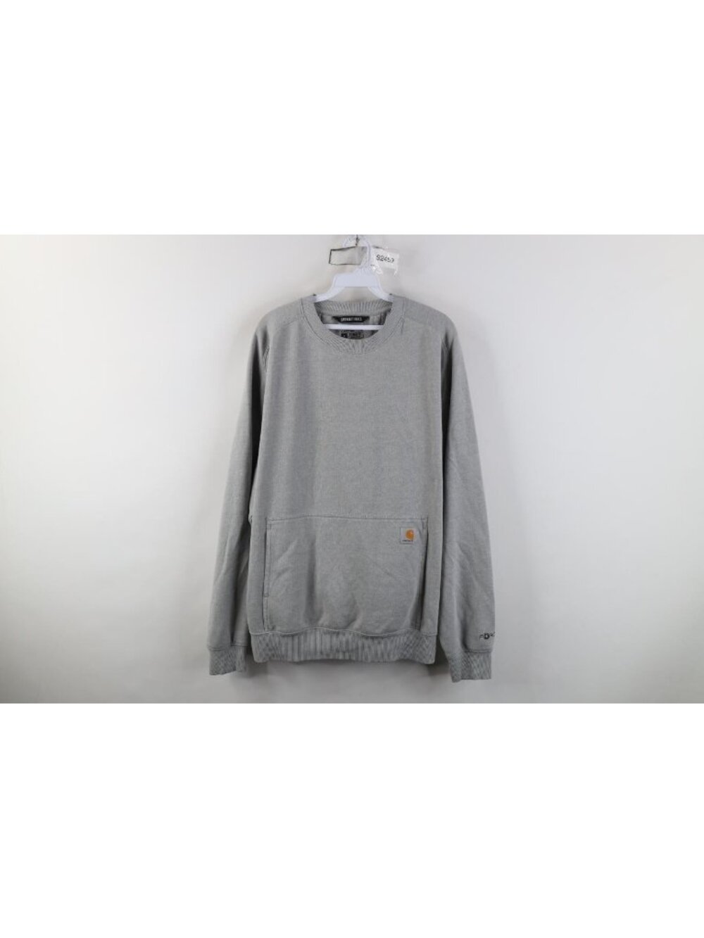 Vintage Y2K Carhartt Mens Large Spell Out Relaxed Fit Crewneck Sweatshirt Gray